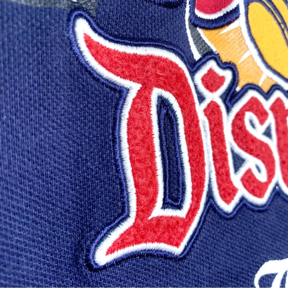 Disneyland Full Zip Jacket Commemorative 1955 Disney Parks Knit Sz M Unisex Navy - Picture 9 of 11